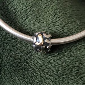 Pandora Retired Two-Tone Letter J Charm 😊